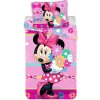 Disney Bavlnená posteľná bielizeň Disney Minnie Mouse 140x200 cm + obliečka na vankúš 50x70 cm so zipsom Disney Bavlnená posteľná bielizeň Disney Minnie Mouse 140x200 cm + obliečka na vankúš 50x70 cm so zipsom