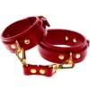 Taboom Ankle Cuffs, červené putá z umelej kože Taboom Ankle Cuffs, červené putá z umelej kože