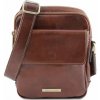 Kožená taška cez rameno Larry - Tuscany Leather Farba: Hnedá Kožená taška cez rameno Larry - Tuscany Leather Farba: Hnedá