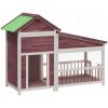 vidaXL Koterec pre psa mocha káva 143 x 60,5 x 109 cm vidaXL Koterec pre psa mocha káva 143 x 60,5 x 109 cm