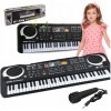 Veľký Klávesy Keyboard Klavír pre Deti na Učenie, 61 Klávesov + Mikrofón Veľký Klávesy Keyboard Klavír pre Deti na Učenie, 61 Klávesov + Mikrofón