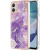 Gumený kryt Marble na Motorola Moto G13 / G23 / G53 5G - Fialová Gumený kryt Marble na Motorola Moto G13 / G23 / G53 5G - Fialová