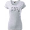 Geometria - svet - Dámske tričko Pure - L ( Svetlosivý melír ) Geometria - svet - Dámske tričko Pure - L ( Svetlosivý melír )