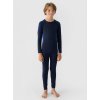 4F Chlapčenská bezšvová spodná termobielizeň súprava navy
