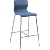 Barová stolička EVORA ,čalúnené, podstavec pochrómovaný Barová stolička EVORA ,čalúnené, podstavec pochrómovaný