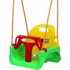 Aga4Kids Detská hojdačka s ohrádkou MR4512-4 zelená/žltá