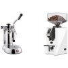 La Pavoni Stradivari Professional Lusso + Eureka Mignon Specialita Compatto, CR white La Pavoni Stradivari Professional Lusso + Eureka Mignon Specialita Compatto, CR white