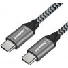 PremiumCord ku31ct05 USB 3.2 Gen 1 USB-C male - USB-C male, bavlněný oplet, 0,5m PremiumCord ku31ct05 USB 3.2 Gen 1 USB-C male - USB-C male, bavlněný oplet, 0,5m