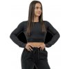 Nebbia Dámsky crop top s dlhým rukávom INTENSE Perform 839 - M - černá Nebbia Dámsky crop top s dlhým rukávom INTENSE Perform 839 - M - černá