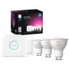 3PAK LED GU10 4,2W CCT RGB PHILIPS HUE White & COLOR Ambiance Bluetooth Zigbee žiarovka + Hue Bridge + stmievač 3PAK LED GU10 4,2W CCT RGB PHILIPS HUE White & COLOR Ambiance Bluetooth Zigbee žiarovka + Hue Bridge + stmievač