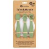 PETITE&MARS Set 3 ks silikónových tréningových lyžičiek Take&Match Sweet Pea 6m+ PETITE&MARS Set 3 ks silikónových tréningových lyžičiek Take&Match Sweet Pea 6m+