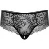 Daring Intimates Ella Crotchless Cheeky Panty Black