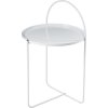 Kovový odkladací stolík 65 cm biely Kovový odkladací stolík 65 cm biely