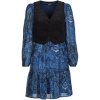 Desigual Krátke šaty CHALECO Modrá Desigual Krátke šaty CHALECO Modrá