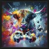 Obraz v ráme slim Scandic Gaming Cattle 53x53 cm Obraz v ráme slim Scandic Gaming Cattle 53x53 cm