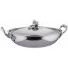 Wok OPUS PRIMA 30 cm, strieborná, nerezová oceľ, Ruffoni Wok OPUS PRIMA 30 cm, strieborná, nerezová oceľ, Ruffoni