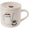 Orion Porcelánový hrnček s viečkom Káva, 0,45 l Orion Porcelánový hrnček s viečkom Káva, 0,45 l
