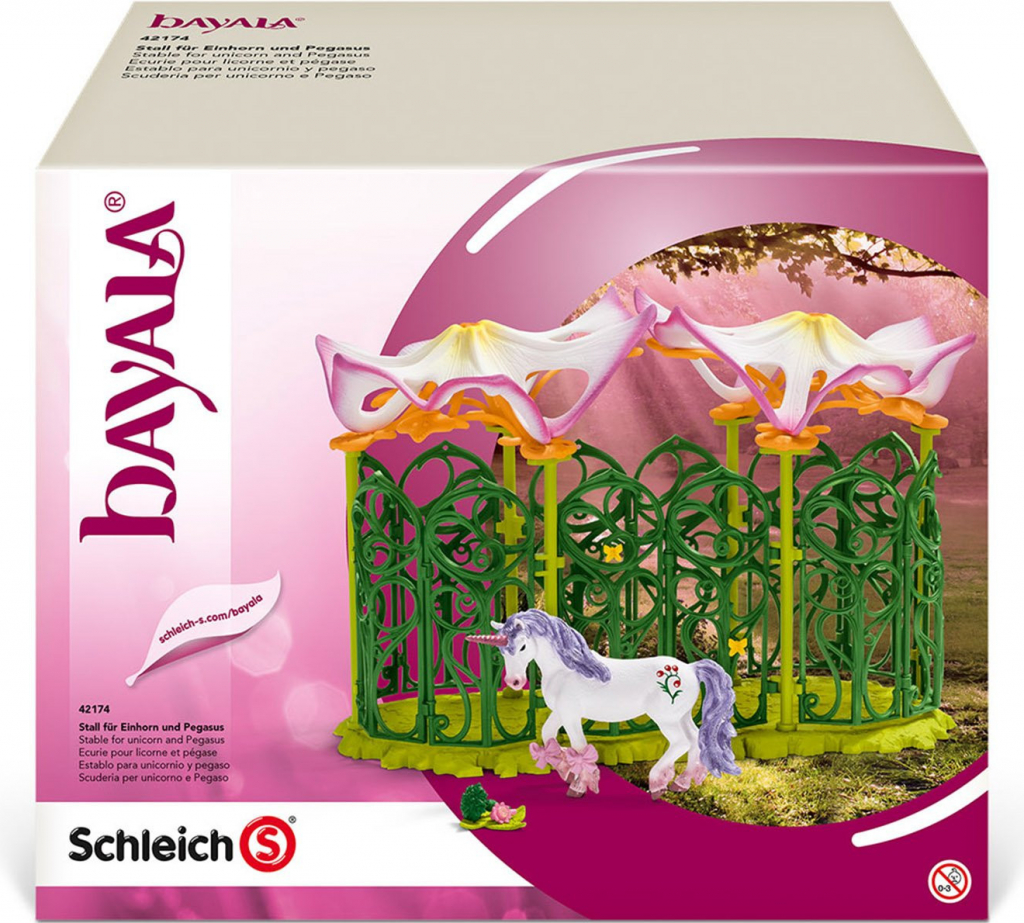 Schleich 42174 stajňa pre jednorožca a pegasa