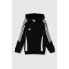 Detská mikina adidas Performance TIRO24 SWHOODY IJ5611 čierna 116 Detská mikina adidas Performance TIRO24 SWHOODY IJ5611 čierna 116