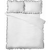 Biele 3-dielne obliečky na dvojlôžko 200x200 cm So Soft Mono Frill – Catherine Lansfield Biele 3-dielne obliečky na dvojlôžko 200x200 cm So Soft Mono Frill – Catherine Lansfield