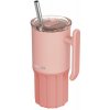 Quokka Nerezový termohrnček so slamkou Umi Peachy Pink 720 ml Quokka Nerezový termohrnček so slamkou Umi Peachy Pink 720 ml