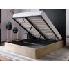 Čalúnená posteľ s úložným priestorom 140x200 bez čela BOX Line Hnedá Velvet Čalúnená posteľ s úložným priestorom 140x200 bez čela BOX Line Hnedá Velvet