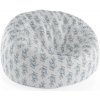 Sablio Sedací vak Cocoon Modré lístky - 75 x 45 x 35 cm Sablio Sedací vak Cocoon Modré lístky - 75 x 45 x 35 cm