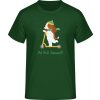 E190 Tričko - Pes na kolobežke - Fľašková zelená - M - Pánske E190 Tričko - Pes na kolobežke - Fľašková zelená - M - Pánske