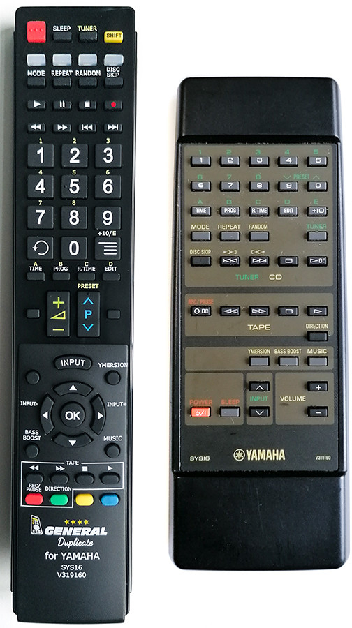 Diaľkový ovládač General Yamaha SYS16, V319160