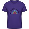 Akciové Gildan Soft-Style Tričko - Dúha s nápisom - Beautiful like a rainbow - Purple - M - Pánske Akciové Gildan Soft-Style Tričko - Dúha s nápisom - Beautiful like a rainbow - Purple - M - Pánske
