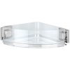 Wenko | WENKO 22686100-Rohová polica VACUUM-LOC QUADRO ED 28x19,5 cm strieborná/priehľadná | WE0567 Wenko | WENKO 22686100-Rohová polica VACUUM-LOC QUADRO ED 28x19,5 cm strieborná/priehľadná | WE0567