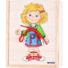 Woody Puzzle Šněrovací šatní skříň Holčička Woody Puzzle Šněrovací šatní skříň Holčička