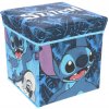 Cozy Noxxiez Úložný box a taburetka Stitch modrý Cozy Noxxiez Úložný box a taburetka Stitch modrý