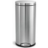 Pedálový odpadkový kôš Simplehuman - 30 l, guľatý, matná oceľ, FPP (CW1810) Pedálový odpadkový kôš Simplehuman - 30 l, guľatý, matná oceľ, FPP (CW1810)