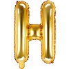 Party Fóliový balón písmeno H gold na párty Party Fóliový balón písmeno H gold na párty