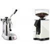 La Pavoni Stradivari Professional Lusso + Eureka Mignon Silenzio 55, BL white La Pavoni Stradivari Professional Lusso + Eureka Mignon Silenzio 55, BL white