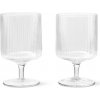 Poháre na víno RIPPLE 270 ml, sada 2 ks, číra, ferm LIVING Poháre na víno RIPPLE 270 ml, sada 2 ks, číra, ferm LIVING