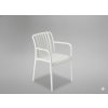 Garden Line 8656 ZÁHRADNÁ STOLIČKA 45.5 x 57 x 45 / 81 CM BIELA
