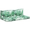 VidaXL Vankúše na sedenie na paletovú sedačku, 2 ks, vzor listov, látka VidaXL Vankúše na sedenie na paletovú sedačku, 2 ks, vzor listov, látka