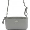 Dámska šedá kožená ľadvinka crossbody Dámska šedá kožená ľadvinka crossbody