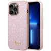 GUESS pre IPHONE 14 Pro Max GUHCP14XHGGSHP (Glitter Flakes Script Metal Logo) ružové GUESS pre IPHONE 14 Pro Max GUHCP14XHGGSHP (Glitter Flakes Script Metal Logo) ružové