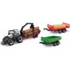 Bburago - FARMLAND, Set Valtra N174 s tromi prívesmi, 10 cm Bburago - FARMLAND, Set Valtra N174 s tromi prívesmi, 10 cm