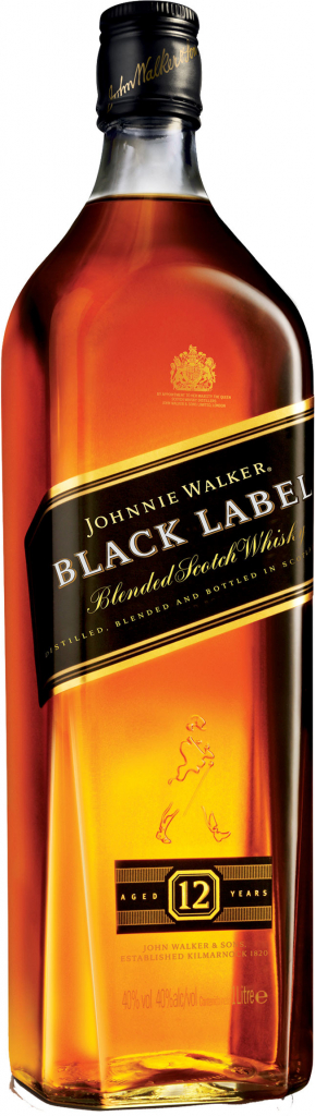 Johnnie Walker Black Label 12y 40% 1 l (čistá fľaša)