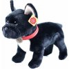 Rappa Eco-friendly plyšový francouzský buldoček černý s obojkem 30 cm Rappa Eco-friendly plyšový francouzský buldoček černý s obojkem 30 cm