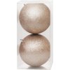 Gule MagicHome Vianoce, 2 ks, šampaň, na vianočný stromček, 12 cm Gule MagicHome Vianoce, 2 ks, šampaň, na vianočný stromček, 12 cm
