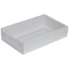Darčeková krabička s priehľadným vekom 250x150x50/35 mm, biela Darčeková krabička s priehľadným vekom 250x150x50/35 mm, biela