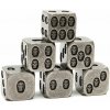 Sada kovových kociek k6 - lebky (6 ks) Barva: starostříbro Sada kovových kociek k6 - lebky (6 ks) Barva: starostříbro