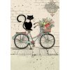 Prianie BUG ART - Mačka na bicykli Prianie BUG ART - Mačka na bicykli