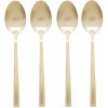 Excellent Houseware Dezertná lyžička Gold sada 4 ks