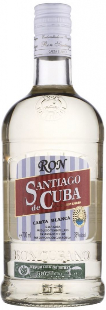 Santiago De Cuba Carta Blanca 38% 0,7 l (čistá fľaša)